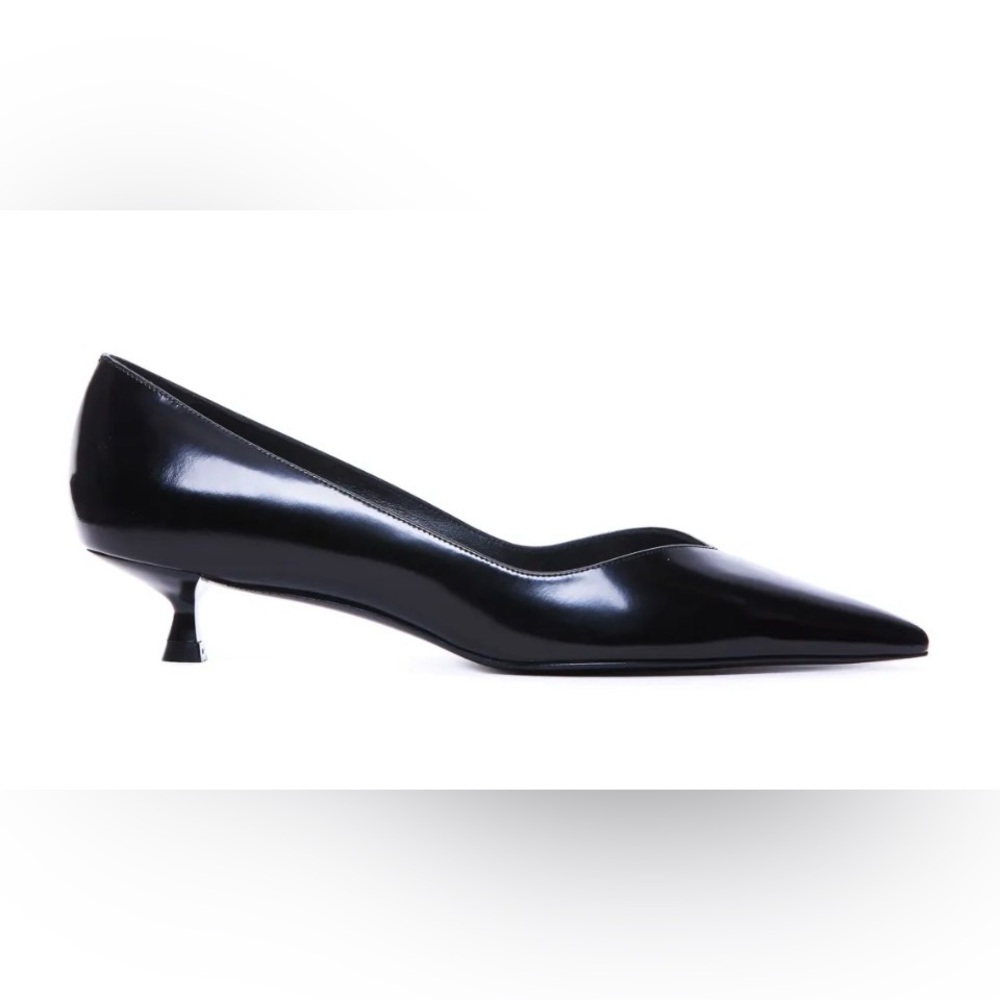 New Stuart Weitzman Glossy Black Heels